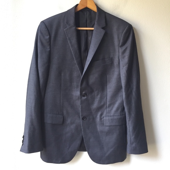 Theory Wool XYLO NP Suit Jacket Blazer in Charcoal